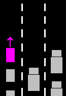 Bild A: Du kör om andra bilar och blir sen kvar i den yttersta filen på motorvägen.